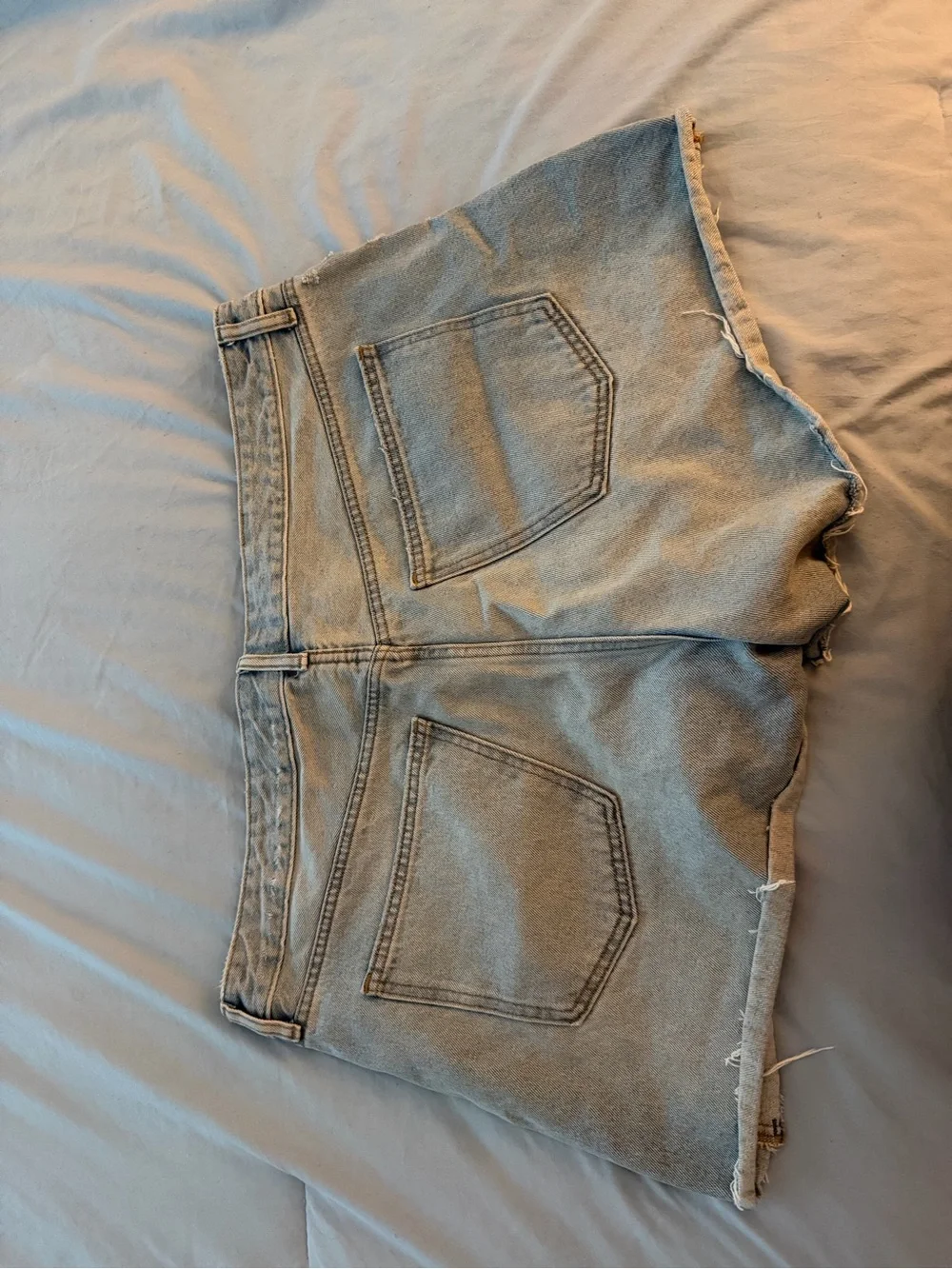 Universal Thread Light Blue Denim Shorts with Distressed Details, 90’s baggy